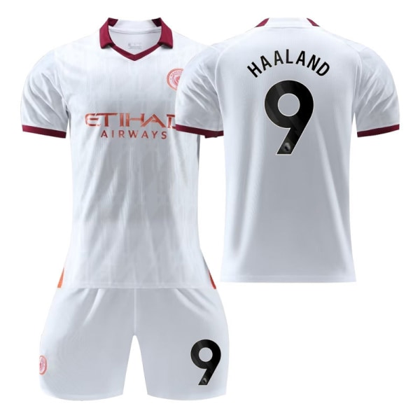 23/24 Manchester City udebanebørnefodboldsæt 9 HAALAND 2XL