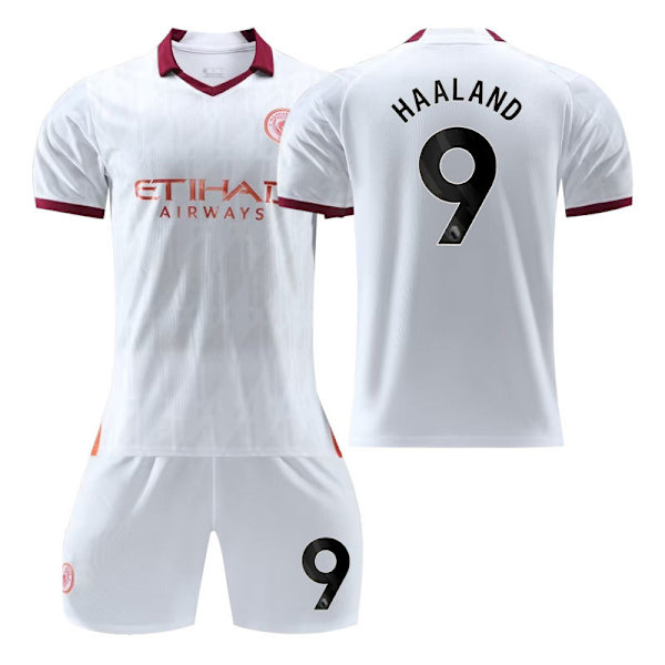 Manchester City bortaställ för barn 2023/24 9 HAALAND 2XL
