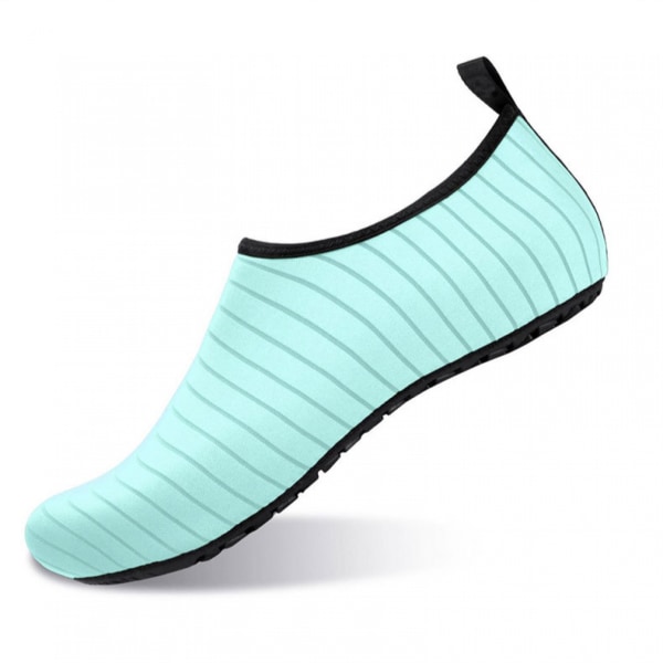 AVEKI Water Sports Shoes Barefoot Quick-Dry Aqua Yoga Socks Slip-on for Men Women, Green, Size: 40-41