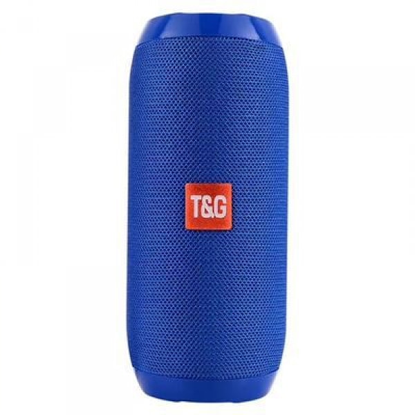 TG117 tygkonst bluetooth högtalare utomhus vattentät subwoofer dubbelmembran högkvalitativ bärbar plug-in tecknad högtalare Blå