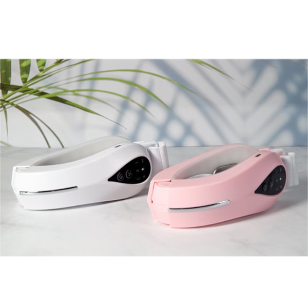 V-formad ansiktsmassageapparat Bluetooth-fjärrkontroll Dubbelhaka Reducer Smart Face Lifting Machine för hemmet Rosa