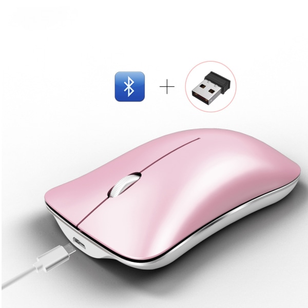 New mouse rechargeable silent Bluetooth mouse dual mode bluetooth 2.4G wireless mouse suitable for Office Games