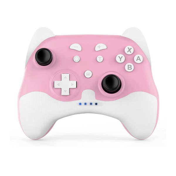 Switch Pro-kontroller för Nintendo Switch/Switch Lite/OLED, trådlös Switch-kontroller med LED-ljus och väckningsfunktion, ergonomisk halkfri