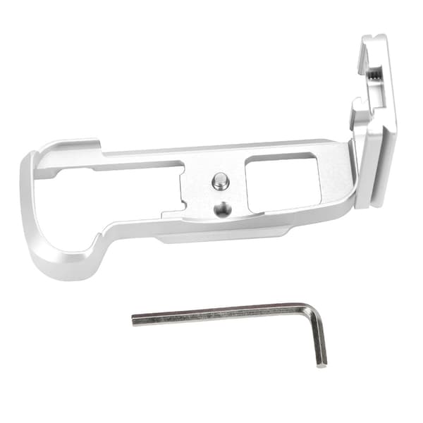 Aluminiumslegering L-formet Quick Release Plade til Canon EOS M50 Spejlløst Kamera (sølv)