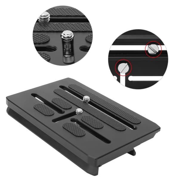 Håndholdt stabilisator offset quick release plade i aluminiumslegering til DJI Ronin-S