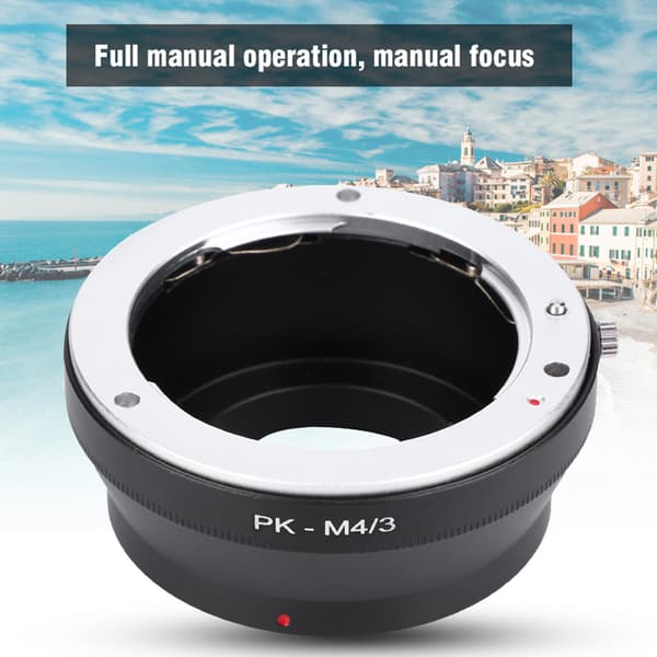 PK-M4/3 adapterring for Pentax PK-objektiv til Micro 4/3 kamerahus