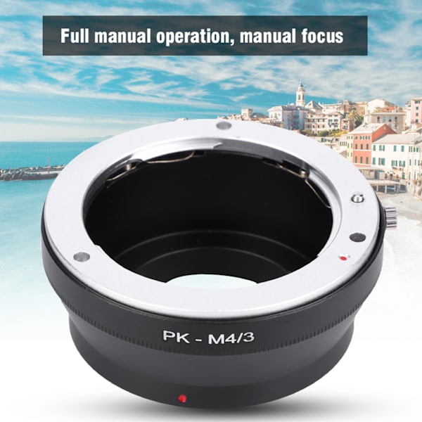 PK-M4/3 Adapterring för Pentax PK-objektiv till Micro 4/3-kamerahus
