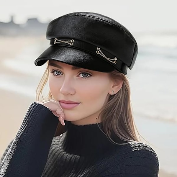 XYIYI Kvinnors Retro Fiddler Cap Newsboy Hatt Visir Beret Hatt Papperspojke Gatsby Målare Bakerboy Hatt