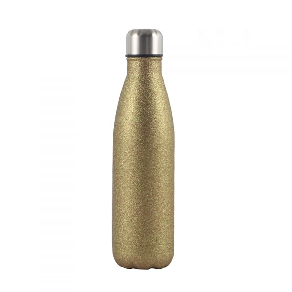 Rustfrit stål termoflaske 500ml termoflaske vakuum termoflaske vandflaske rustfrit stål vandflaske varm og kold dobbeltlags termoflaske sportsvandkop guld