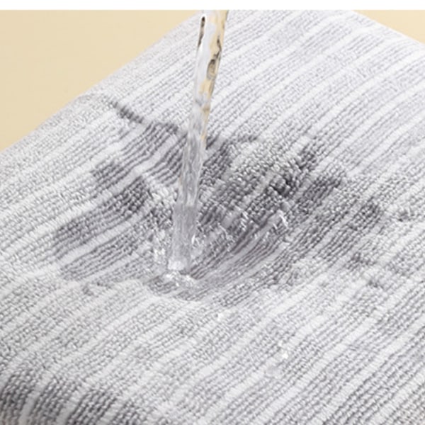 Badlakan 2-pack Badlakan Fluffy, Korallfleece, Mjuk, Vattenabsorberande, Snabbtorkande, Randig Handduksset Mörkgrön