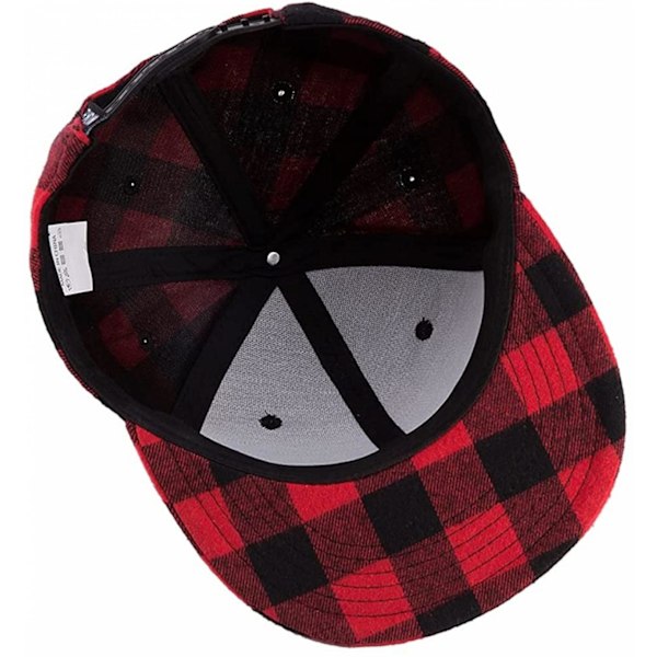 Klassisk Snapback-hatt Hip Hop Flat Bill Visor Cap - Unisex Voksen Justerbar Baseball-hatt