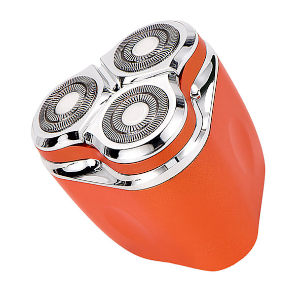Elektrisk hårtrimmer 3 skärhuvud tvättbar USB uppladdningsbar hårvårdstrimmer orange