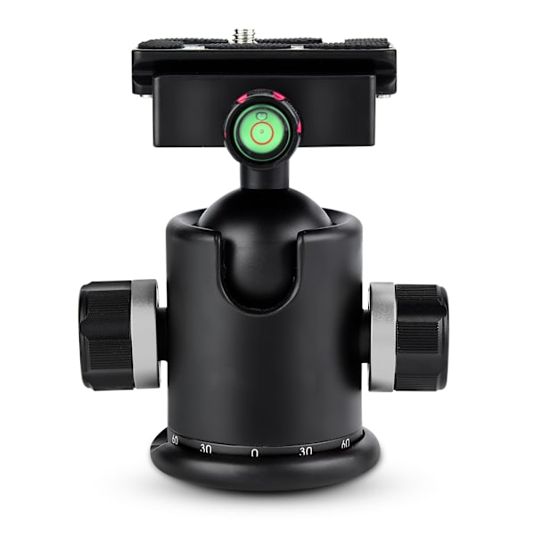 Mefury DSLR-kamerastativ kulled 360 graders roterande för Monopod Slider Silver
