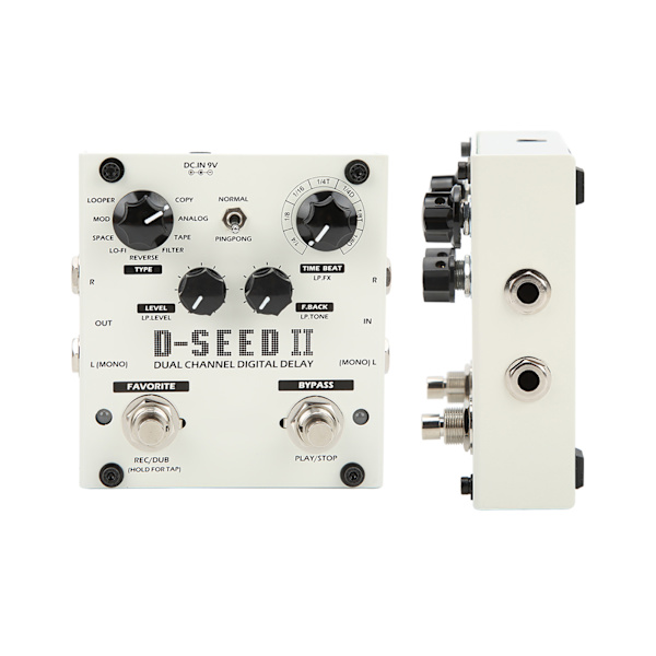 Multi Pedal Effekt 2 Kanal Digital Delay Stereo Looper 8 Lägen för Elgitarr