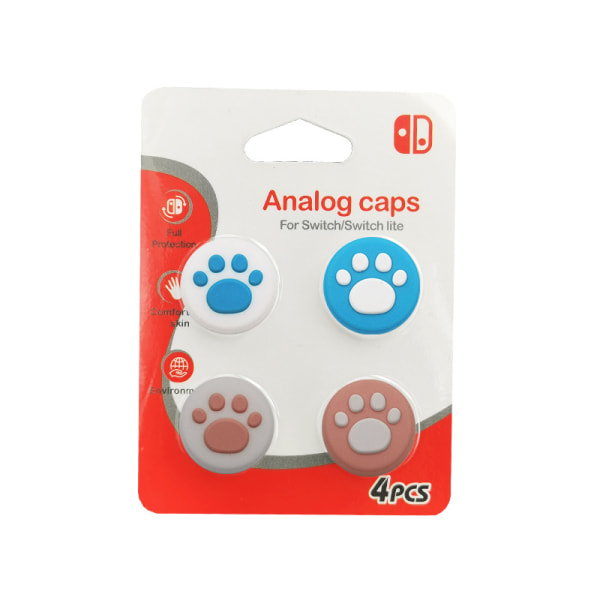 Cute Cat Claw Design Thumb Grip Caps Compatible with Switch & Switch Lite & Switch OLED, Joystick Cap Soft Silicone Cover