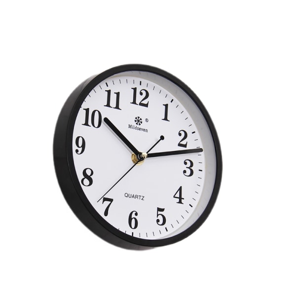 Analog väckarklocka tickar inte, 7-tums tyst klocka Vintage väckarklocka Säng-/skrivbordsklocka Batteridriven (svart)