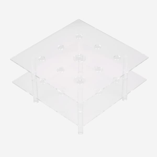 Kosmetika Box Rose Keep Box Vattenstråle För Blommor Organizer Make Up Förvaringslåda Kista 9hål