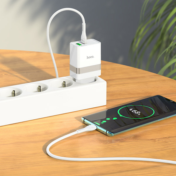hoco. N21 Tuosu PD30W+QC3.0 lader Europeisk standard mobiltelefon nettbrett hurtiglading hode