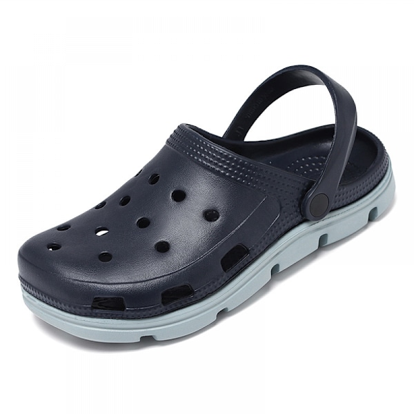 Unisex Trädgårdsträskor Kvinnor Män Sommar Slide On Sandaler-Blå(42/43 EU)
