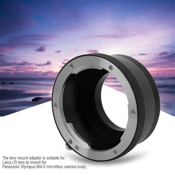 Metalobjektivadapterring til Leica LR-objektiv, der passer til Olympus M4/3 spejlløst kamera