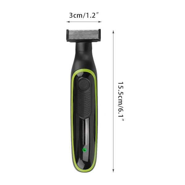 Ammattimainen USB-lataus sähköpartaveitsi parranleikkuri trimmeri rajoituskammalla V-017