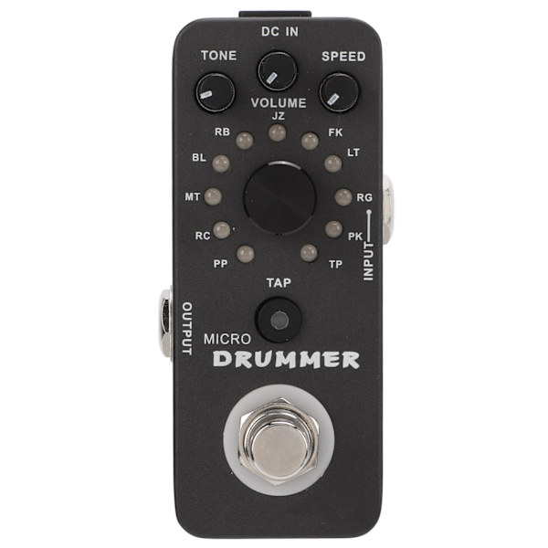 Trummaskin Pedal 121 Trumloopar Elektrisk Gitarr Monoblock Effekt med True Bypass 95mA