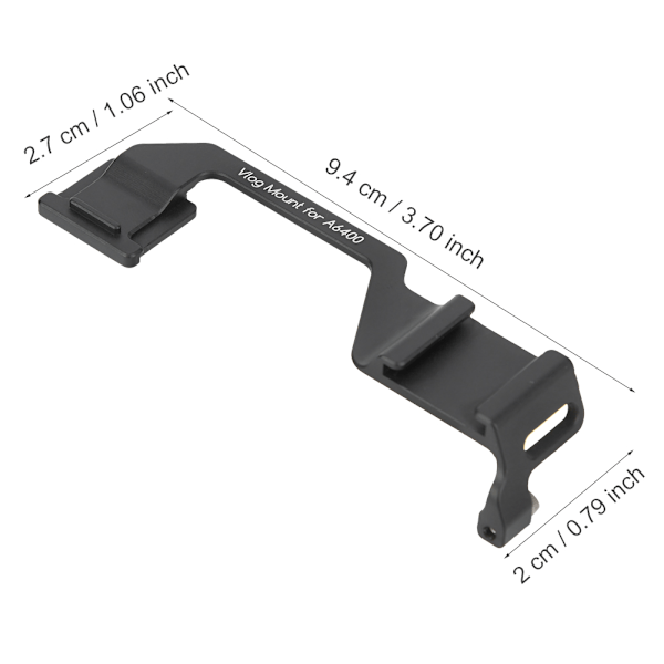 Varmsko till kallskofäste Adapterplatta Vlog Mikrofon för Sony A6400 A6300 Kamera