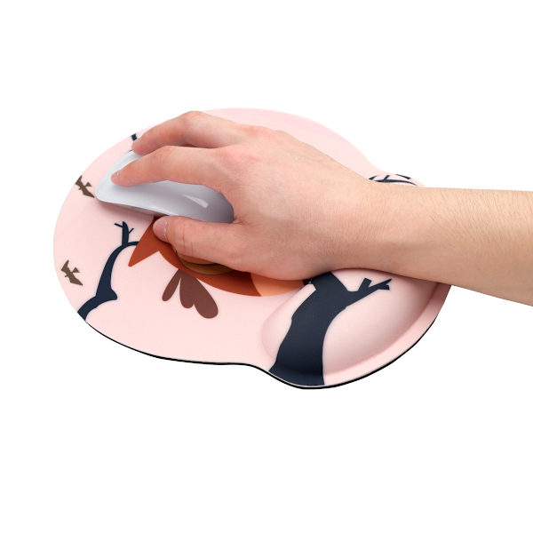 Musematte, ergonomisk musematte med gel håndleddsstøtte (9 x 7,1 tommer)