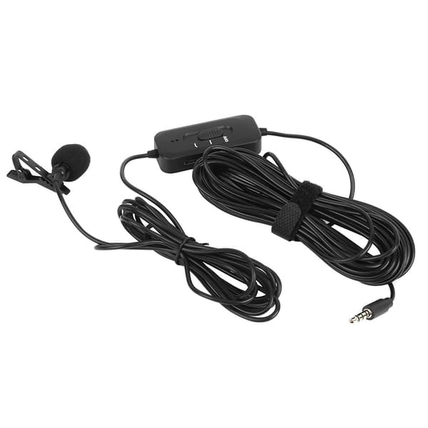 For OSMO ACTION kamera lade lydadapter 8m kabel Lavalier kondensatormikrofon