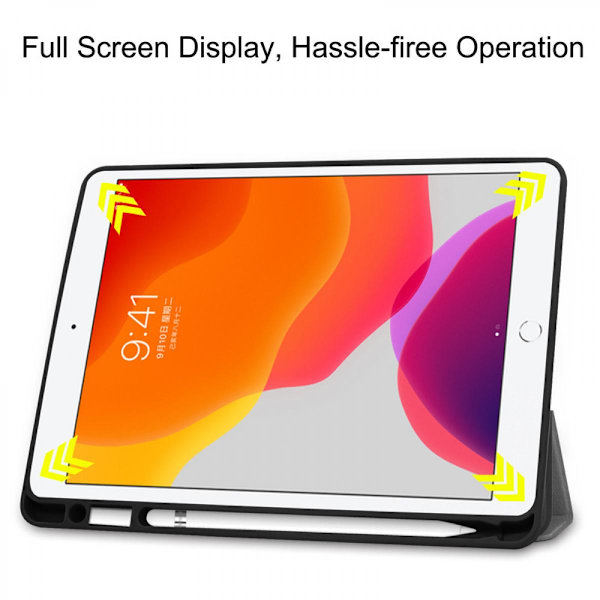 Fodral för iPad Air 5:e generationen 2022/ iPad Air 4:e generationen 2020 10,9 tum, Trifold Stativskydd med PC-baksida Auto Wake/Sleep