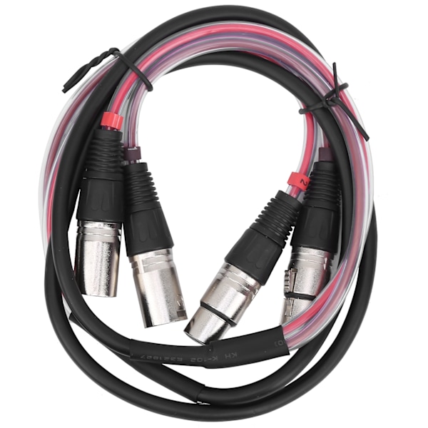 2 Channel Audio Cable XLR Balanced Head Cord Signal Transmission for Microphones Mixers1.5 meter