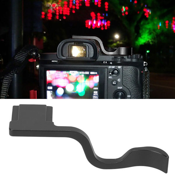 Aluminiumlegering varm sko tumgrepp spänne remhållare för Sony A7M2 M3 A7R2 R3 A9Svart