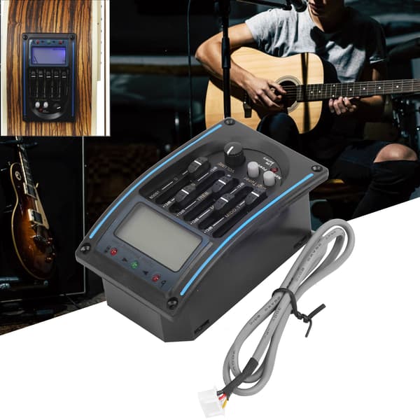 5-bånds gitarpickup LCD-equalizer tuning justerbar musikkinstrumenttilbehør