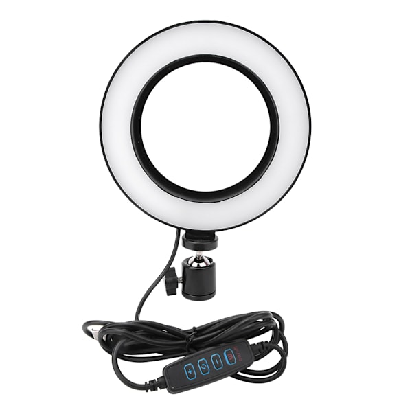 6-tums USB LED-videoljus dimbar ringlampa för fotografering selfie live studio