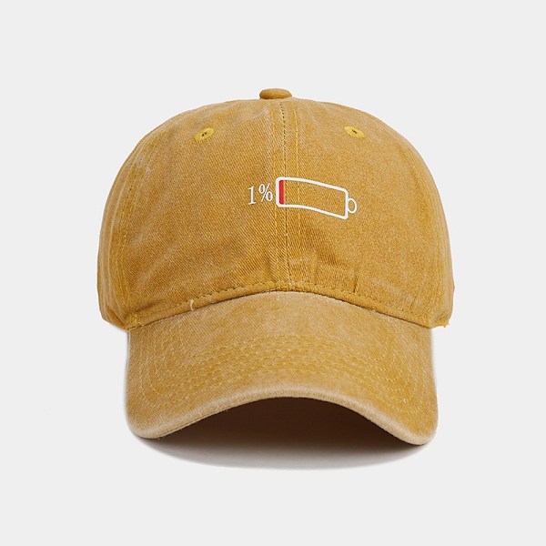 Miesten Pesty Painettu Baseball-Lippis Yellow