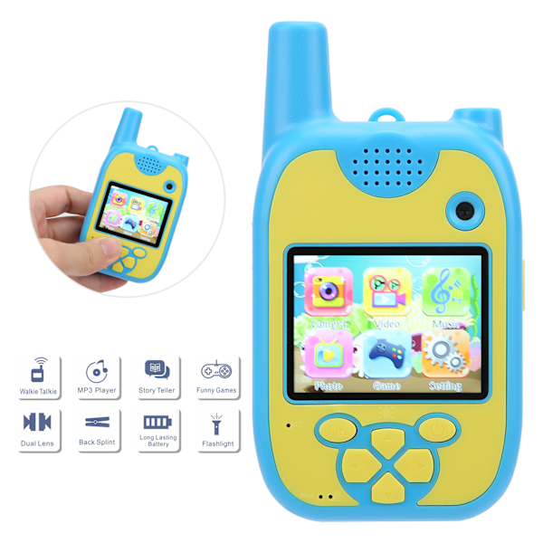 Barnens trådlösa walkie-talkie-kamera multifunktionell 720P Mini Digital Video Camera Toy