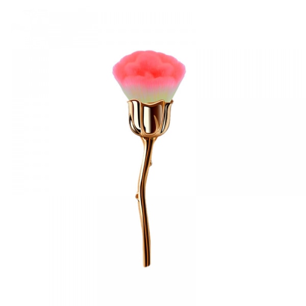 1 stk oransje rose sminkebørste, rouge børste mote skjønnhetsverktøy, super stor ansiktspulver sminkebørster for pulver kosmetisk verktøy