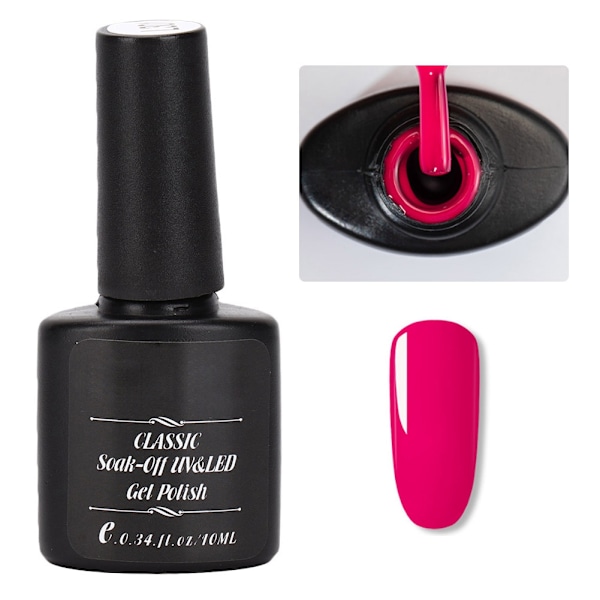 Exquisit Soak Off Gel Polish Hurtig Farvning Negle Gel Lak Manicure Værktøj 10ml (L303)