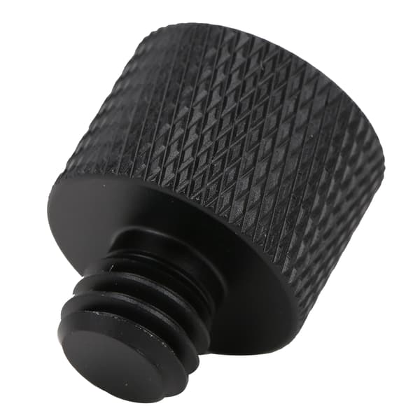 Mikrofonstativadapter 5/8 tommer hun til 3/8 tommer han skruegevindadapter til mikrofonstativmontering Sort