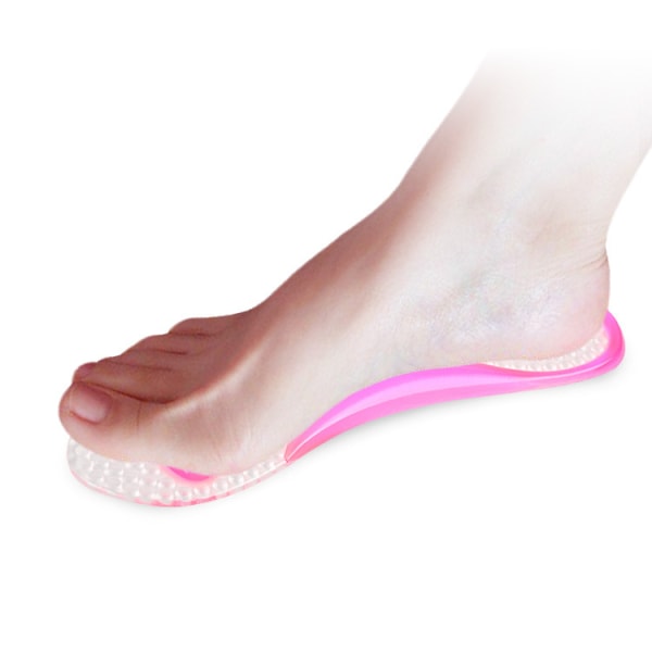 Gel Høj Hæle Indlægssåler til Kvinder Sandaler Silikon Gel Klæbende Pude Puder til Sandaler Arch Support, 2 Par