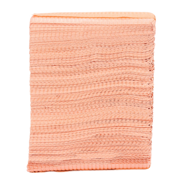 125 Pcs Disposable Nail Table Mat Soft Table Towel Waterproof Foldable Nail Tip Art Pad for Salon Orange