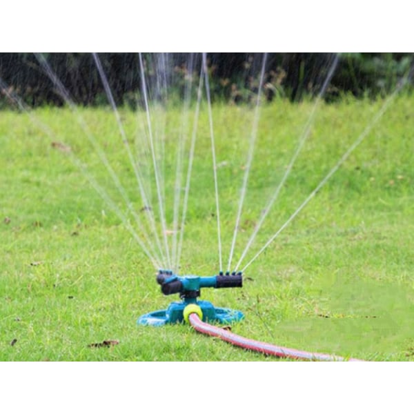 Trädgårdssprinkler, justerbar 360 graders rotation gräsmattesprinkler, stor yta täckning vattenspridare för gräsmattor och trädgårdar