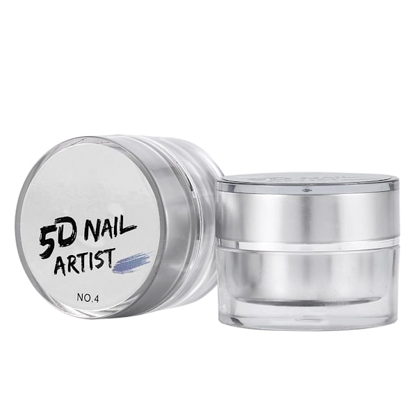 Salon Multichrome 3D Relief Lak med Tegningspigment til Neglekunst - Sort