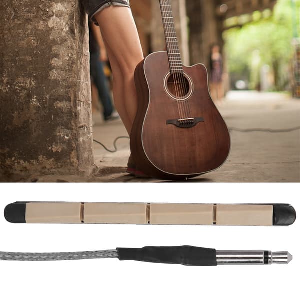 4-strängad akustisk basgitarr pickup-stick för träbasgitarr instrumenttillbehör