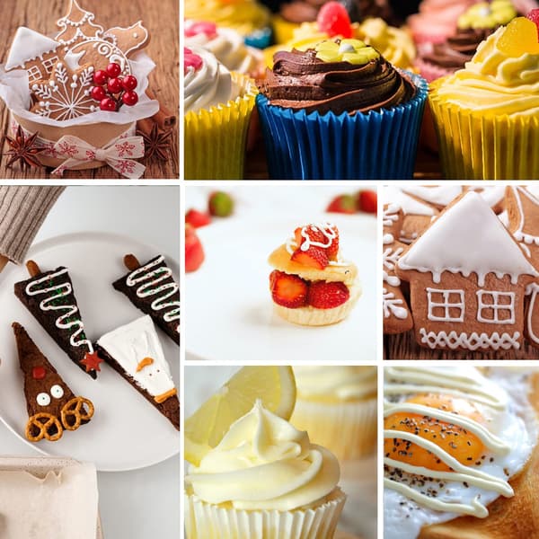 Rustfri Stål Sprøjteposer Dyser Sæt – 5 Assorterede Størrelser (6B, 2D, 1M, 2A, 2F) til Kage-, Cupcake- & Konditorudsmykning