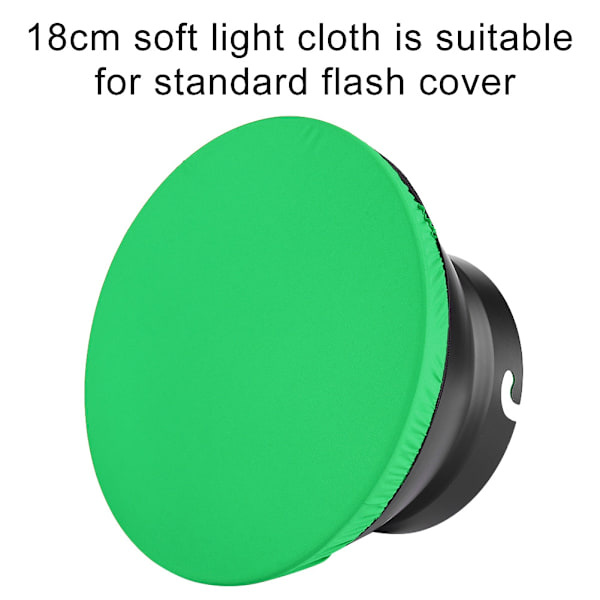 Fotografering Ljus Mjuk Diffusor Tygöverdrag Studio Strobe Reflektorlock för Videoljus Grön