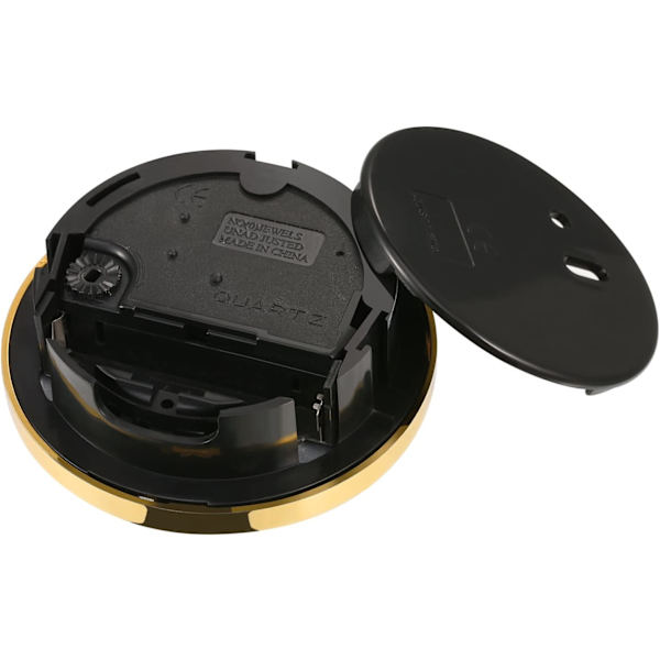 2,8 tommer (70 mm) romertal kvarts urværk indsats med guld trim