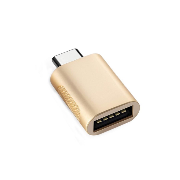 USB C til USB-adapter, USB-C til USB 3.0-adapter, USB Type-C til USB, til USB-hunn-adapter (gull)
