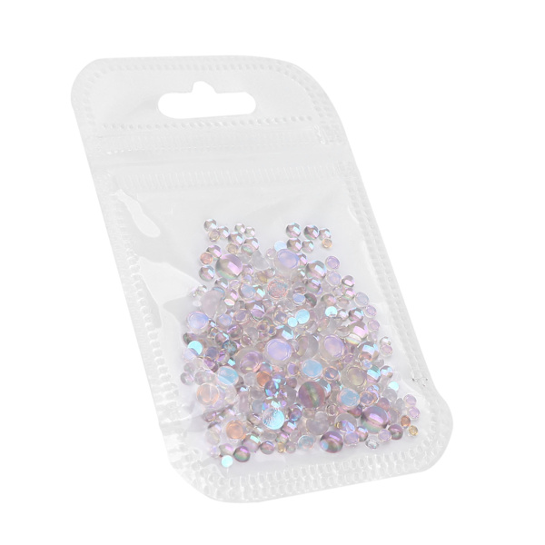 300 st Nail Art Faux Kristallpärlor DIY Naglar Mini Mikro Pärlor Manikyr Dekorativa Tillbehör07