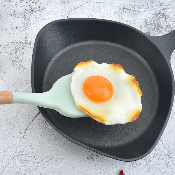 12 st köksredskapsspatel set med rostfritt stål non-stick kokkärlhållare, BPA-fria giftfria kokkärl, (mintgrön)